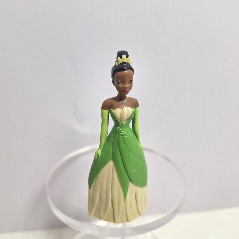 Disney Princess Tiana 2.75" Figure Green Dress Cake Topper Plastic - Picture 5 of 8